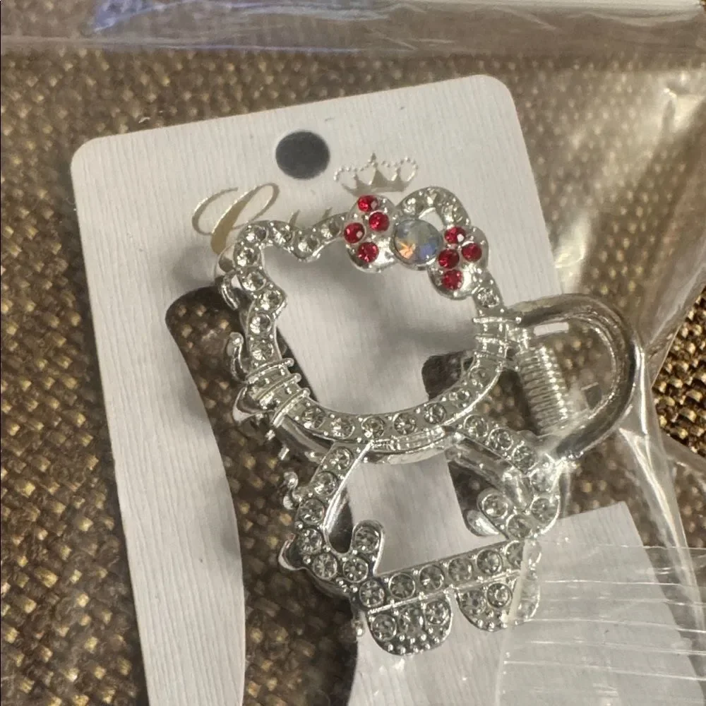 3233-Matt Fun Item-Double Sided Hello Kitty Hair Claw- Price For 1‎ Hair Clip